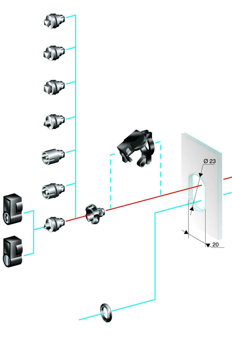 Schneider electric замок для шкафа